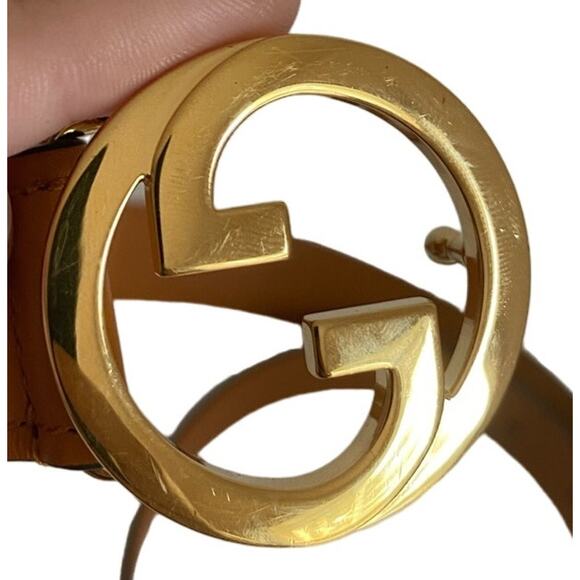 Gucci Blondie 30mm Belt in Tan Leather - Incl. Dustbag - Picture 3 of 8